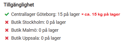 Tillgänglighet köldmedium menar antal kg